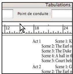 ADOBE INDESIGN CS5 - Définition de tabulations - 1