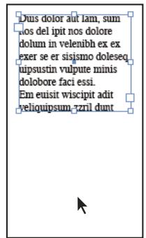 ADOBE INDESIGN CS5 - Pour redimensionner un bloc de texte - 2