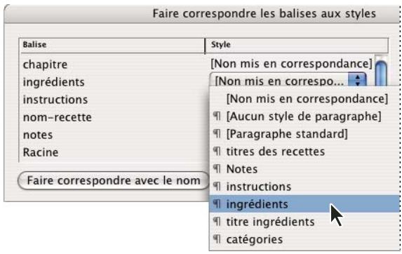 ADOBE INDESIGN CS5 - Mise en correspondance des balises aux styles - 1