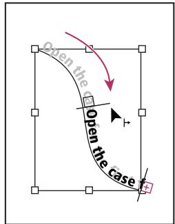 ADOBE INDESIGN CS5 - Pour modifier la position de début et de fin du texte curviligne - 3