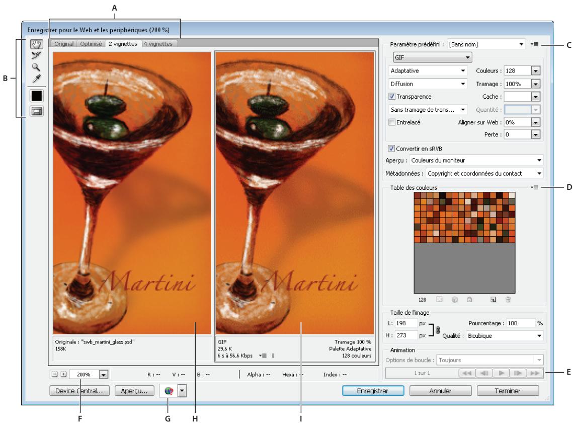 ADOBE PHOTOSHOP CS4 - Présentation de l'option Enregistrer pour le Web et les périhériques - 1