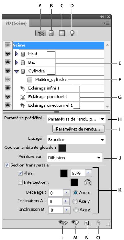 ADOBE PHOTOSHOP CS4 - Présentation du panneau 3D (Photoshop Extended) - 1