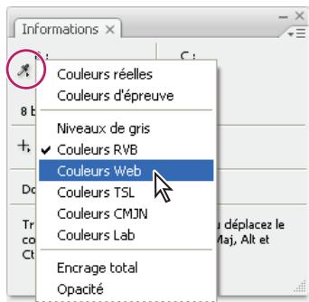 ADOBE PHOTOSHOP CS4 - Modification des options du panneau Informations - 1