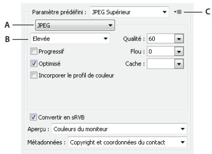 ADOBE PHOTOSHOP CS4 - Options d'optimisation JPEG - 1