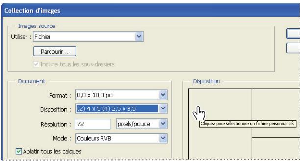 ADOBE PHOTOSHOP CS4 - Placement de plusieurs photos dans une collection d'images - 2
