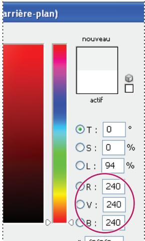 ADOBE PHOTOSHOP CS4 - Définition des valeurs cible à l'aide des pipettes - 4