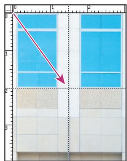 ADOBE PHOTOSHOP CS4 - Déplacement du point d'origine d'une règle - 2