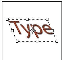 ADOBE PHOTOSHOP CS4 - Redimensionnement ou transformation d'un cadre de selection de texte - 2