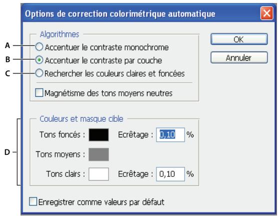 ADOBE PHOTOSHOP CS4 - Définition des options de réglage automatique - 1
