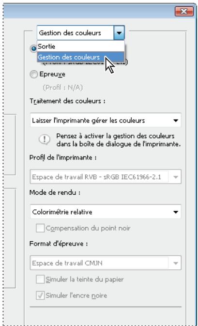 ADOBE PHOTOSHOP CS4 - Gestion des couleurs imprimées par l'imprimante - 1