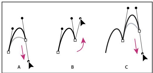 ADOBE PHOTOSHOP CS4 - Dessen de deux segments incurvés reliés par un sommet - 1