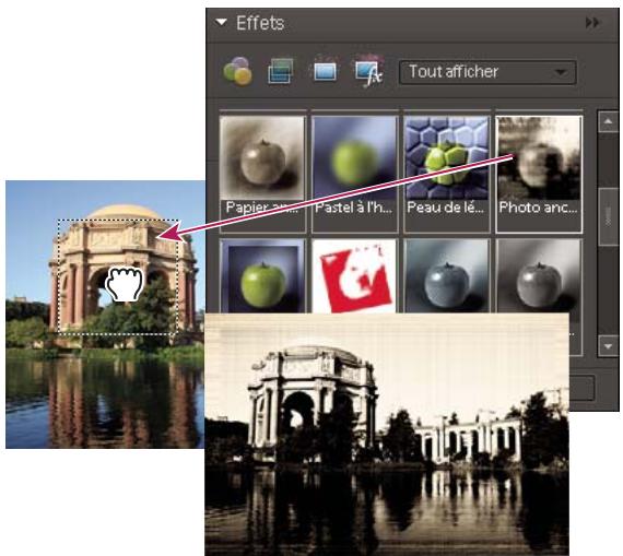 ADOBE PHOTOSHOP ELEMENTS 8 - Application d'un effet - 2