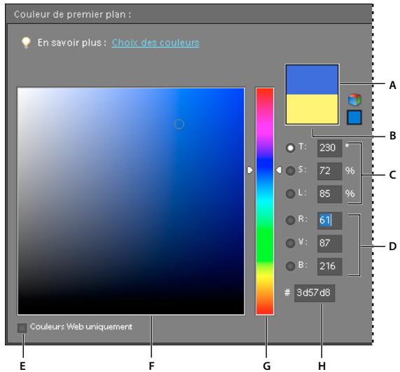 ADOBE PHOTOSHOP ELEMENTS 8 - Utilisation du sélecteur de couleurs Adobe - 1