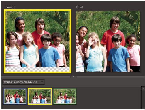 ADOBE PHOTOSHOP ELEMENTS 8 - Utilisation de la fonction Prise de vue de groupe Photomerge - 2