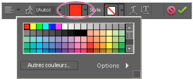 ADOBE PHOTOSHOP ELEMENTS 8 - Modification de la couleur de texte - 1