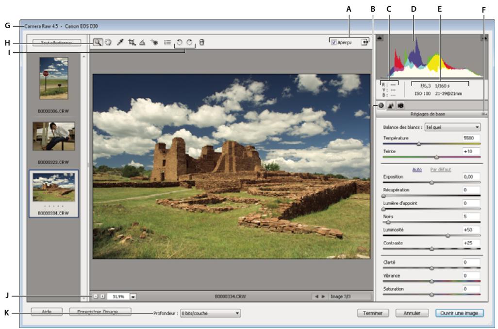 ADOBE PHOTOSHOP ELEMENTS 8 - A propos des fichiers image Camera Raw - 1