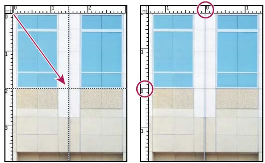 ADOBE PHOTOSHOP ELEMENTS 8 - Modification du point d'origine et des paramètres des règles - 1