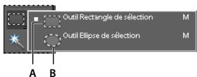 ADOBE PHOTOSHOP ELEMENTS 8 - Utilisation des outils Rectangle de sélection et Ellipse de sélection - 1
