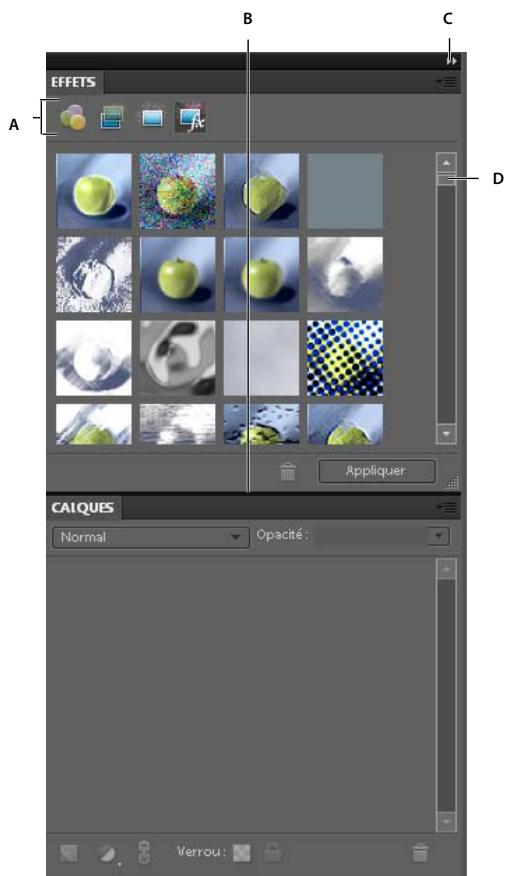 ADOBE PHOTOSHOP ELEMENTS 8 - Utilisation des panneaux dans l'Editeur - 1