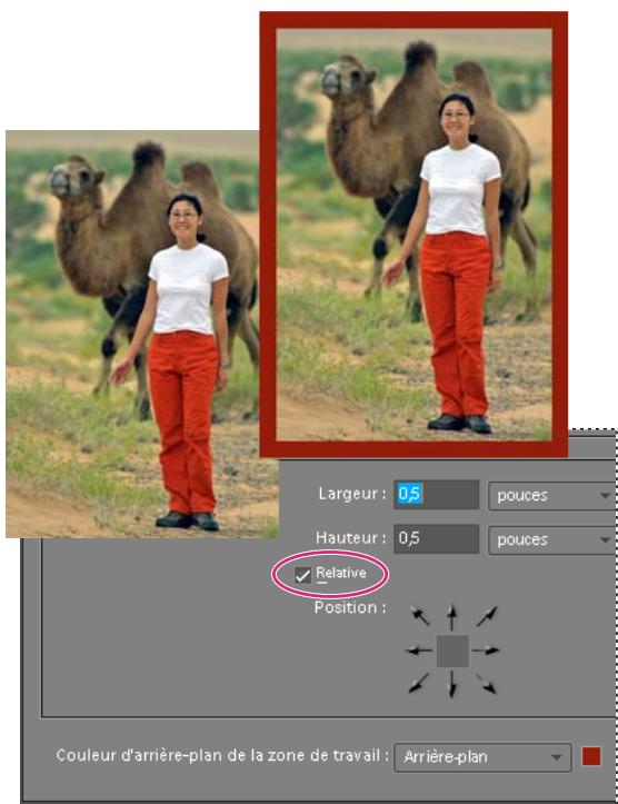 ADOBE PHOTOSHOP ELEMENTS 8 - Redimensionnement de la zone de travail - 1