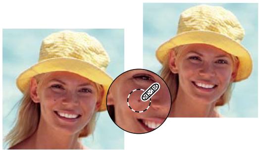 ADOBE PHOTOSHOP ELEMENTS 8 - Correction des taches et des petites imperfections - 1