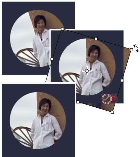 ADOBE PHOTOSHOP ELEMENTS 8 - Rotation manuelle d'un élément - 1