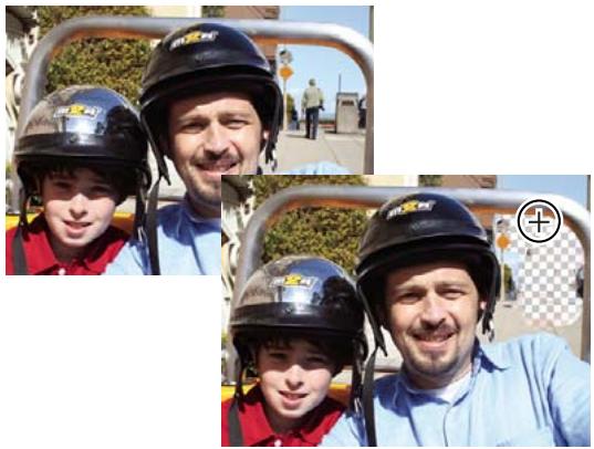 ADOBE PHOTOSHOP ELEMENTS 8 - Utilisation de l'outil Gomme d'arrière-plan - 1