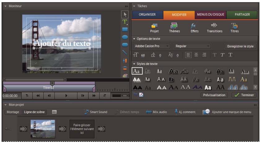ADOBE PREMIERE ELEMENTS 7.0 - Surimpression des titres - 1