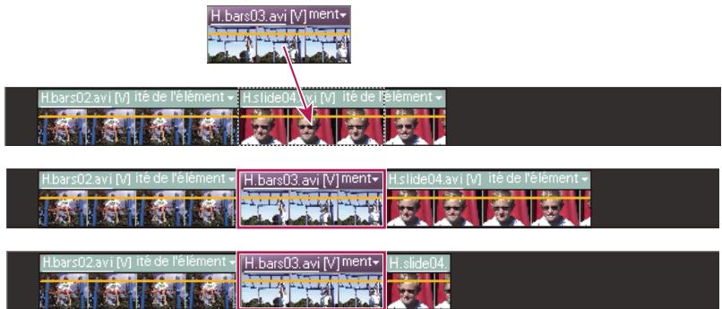 ADOBE PREMIERE ELEMENTS 7.0 - Copie et collage déléments dans le montage - 1