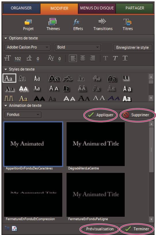 ADOBE PREMIERE ELEMENTS 7.0 - Création d'un titre avec du texte animé - 1