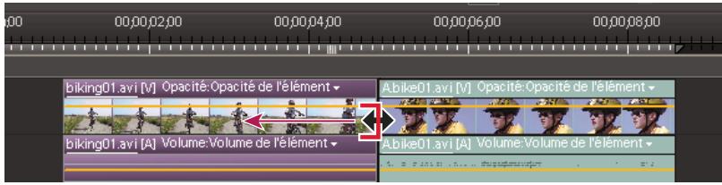 ADOBE PREMIERE ELEMENTS 7.0 - Découpage dans la vue Montage - 1