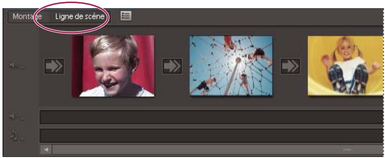 ADOBE PREMIERE ELEMENTS 7.0 - Présentation de la ligne de scène - 1
