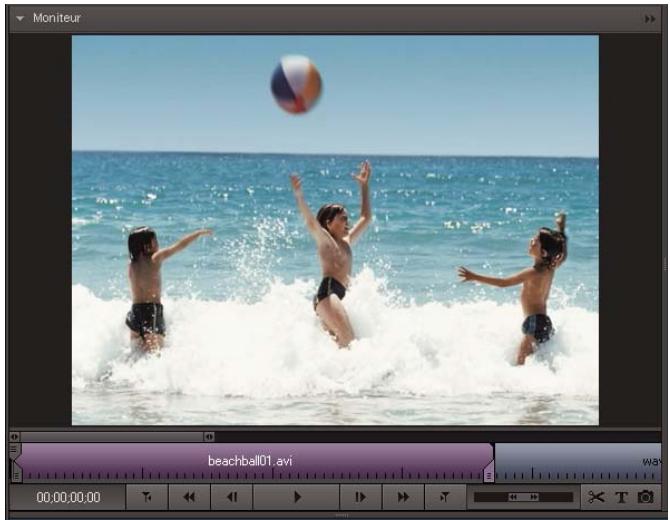 ADOBE PREMIERE ELEMENTS 7.0 - Présentation du panneau Moniteur - 1