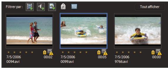 ADOBE PREMIERE ELEMENTS 7.0 - Modification de l'ordre des éléments dans un album - 2