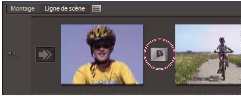 ADOBE PREMIERE ELEMENTS 7.0 - Afficher des transitions dans les vues Ligne de scene et Montage - 1