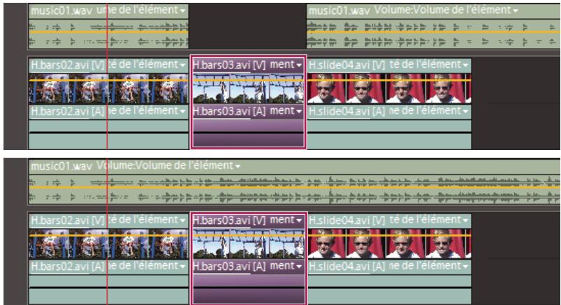 ADOBE PREMIERE ELEMENTS 7.0 - Ajout d'éléments dans le panneau Montage - 1