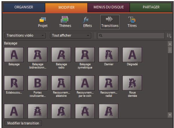 ADOBE PREMIERE ELEMENTS 7.0 - Prévisualisation des transitions - 1