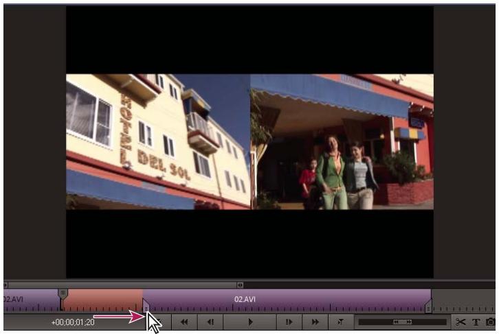 ADOBE PREMIERE ELEMENTS 7.0 - Suppression d'images depuis le centre d'un élément - 1