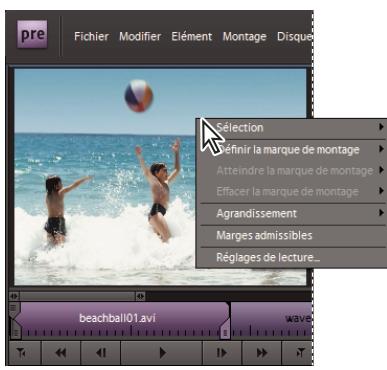 ADOBE PREMIERE ELEMENTS 7.0 - Ouverture des menus de panneau - 1
