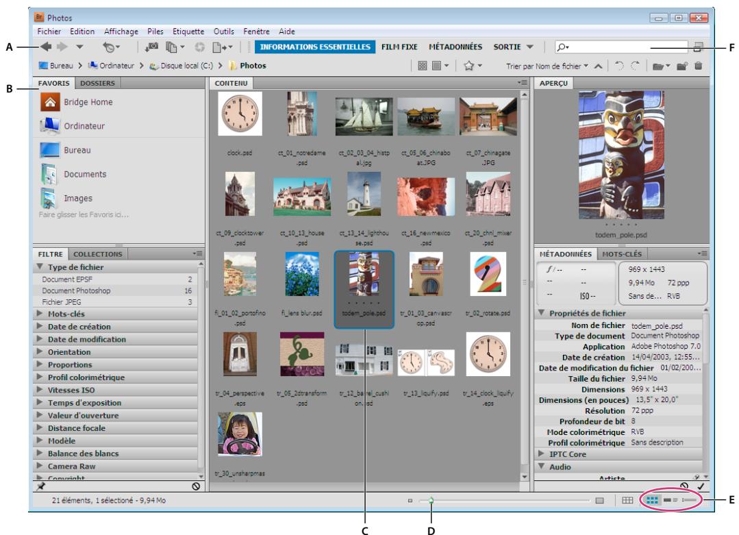 ADOBE VERSION CUE CS4 - Présentation de l'espace de travail - 1