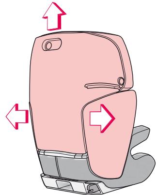 CONCORD TRANSFORMER PRO - Harnachage de l'enfant avec la ceinture trois POINTS (de 15 à 36 KG) - 4