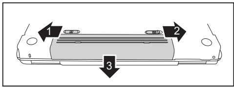 FUJITSU SIEMENS X2528 - Démonter l'accumulateur - 1