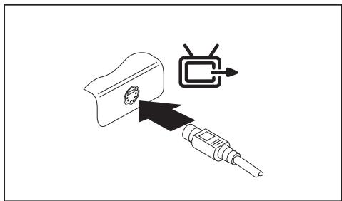FUJITSU SIEMENS X2528 - Connector un apparéil externe à S-Video Out - 1