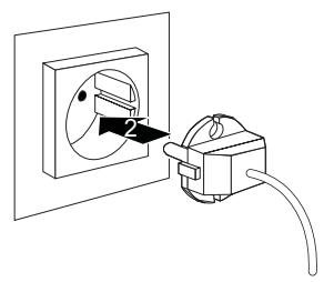FUJITSU SIEMENS AMILO DESKTOP PI 3620 - Connecting the machine to the mains - 2