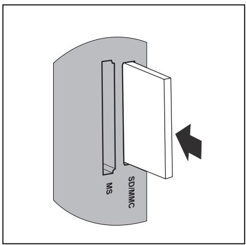 FUJITSU SIEMENS AMILO DESKTOP SI 3535 - Inserting the memory card - 1