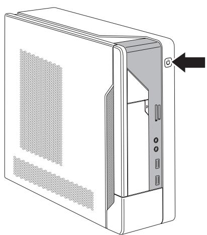 FUJITSU SIEMENS AMILO DESKTOP SI 3535 - Beeldscherm en apparaat inschakelen - 1