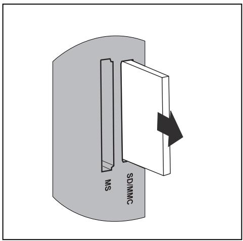 FUJITSU SIEMENS AMILO DESKTOP SI 3535 - Taking out the memory card - 2