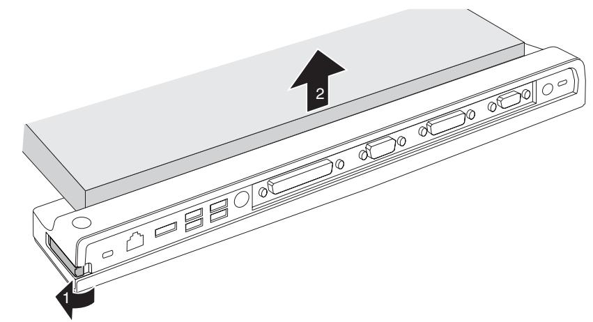 FUJITSU SIEMENS ESPRIMO MOBILE PORT REPLICATOR - Desacoplamento del ordinador portátil del replicador de puertos - 2