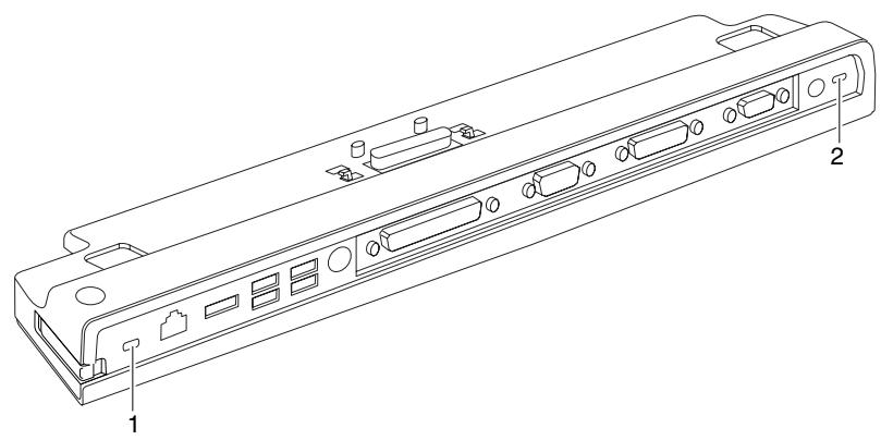 FUJITSU SIEMENS ESPRIMO MOBILE PORT REPLICATOR - Protecting the Port Replicator and notebook against theft - 1