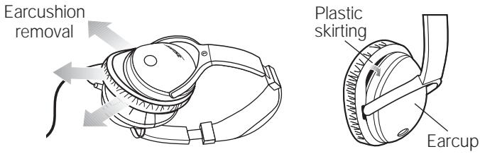 BOSE CASQUE QUIETCOMFORT - Earcushion reattachment - 1
